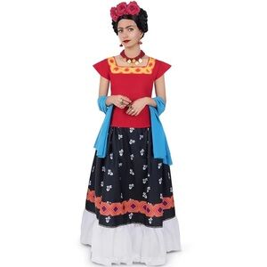 Women's Multicolor Dress Costume
